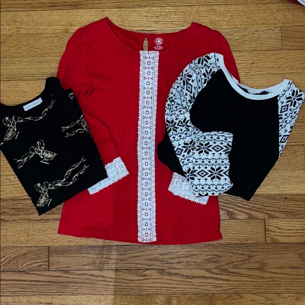 3 pcs Girls Long Sleeve Tops